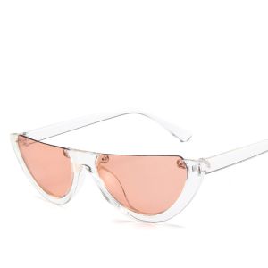 Half Moon Frame Half Round Sunglasses Vintage Retro Clout Goggles