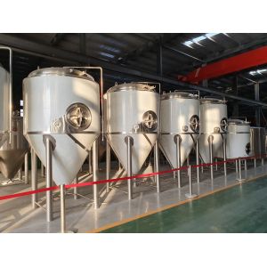 China 1000L Stainless Steel 304 Beer Fermentation Equipment Turnkey Project For Brewery System Conical Fermentation Tank on sale