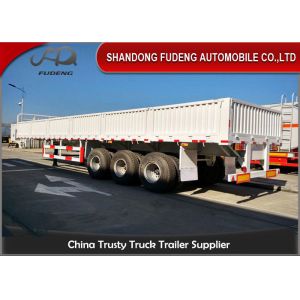 China Heavy Duty 60Ton Side Wall Semi Trailer With WABCO Brake System on sale