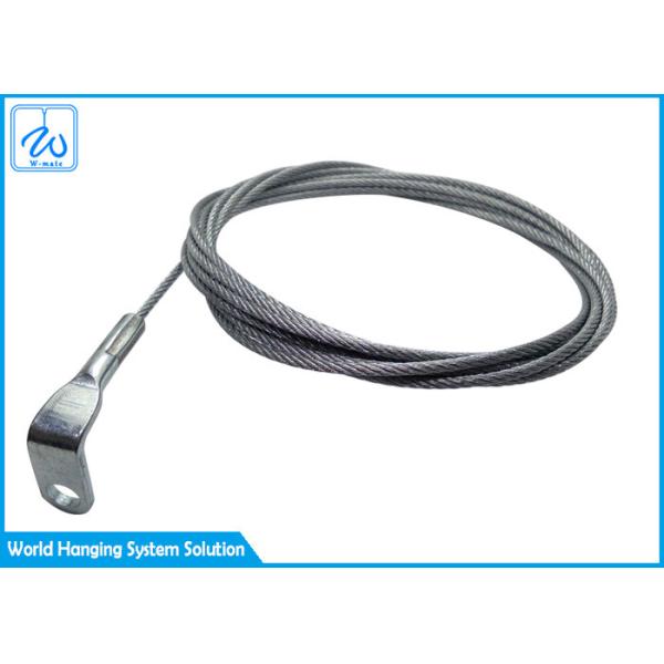 Quality Big Pull 7x7 Stainless Steel Wire Rope Assembly With 90 Degree Bending Terminal wholesale