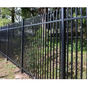China Modern Metal Picket 2.1m Width Steel Tubular Fencing Panels on sale