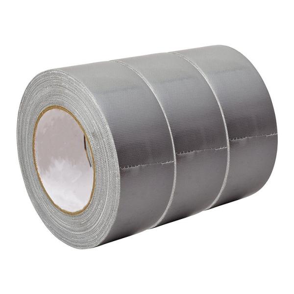 Quality Heavy Duty Synthetic Rubber Fabric Gaffer Tape Waterproof Silver Duck Cloth Tape For Carpet wholesale