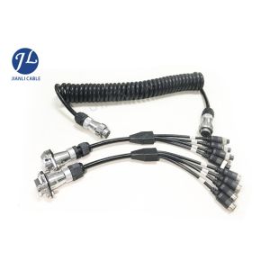 Truck Trailer Backup Camera System With 7 Pin Coil Cable Connect 4 Ways