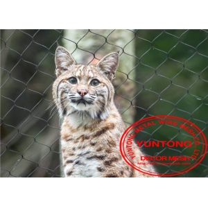 Hand Woven Stainless Steel Cable Netting Wire Mesh Security For Zoo