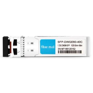 Brocade 1G-SFP-ZRD-1529.55 Compatible 1.25G DWDM SFP C60 100GHz 1529.55nm 40km