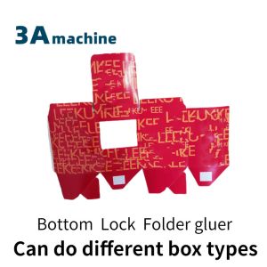 350mm Max. Workable Width Mini Box Folder Gluing Machine with Bottom Lock and