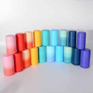 30g 50g Round Shape PCR Material Plastic Refillable Deodorant Stick Container