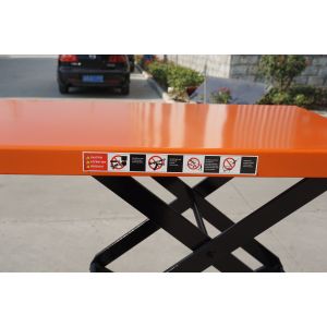 PTS1000 1T 1.7M portable hand movement lifting platform with split pump