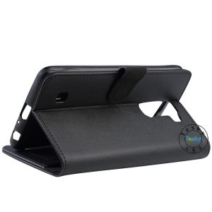 book type pu leather case cover with card holder and stand function for LG