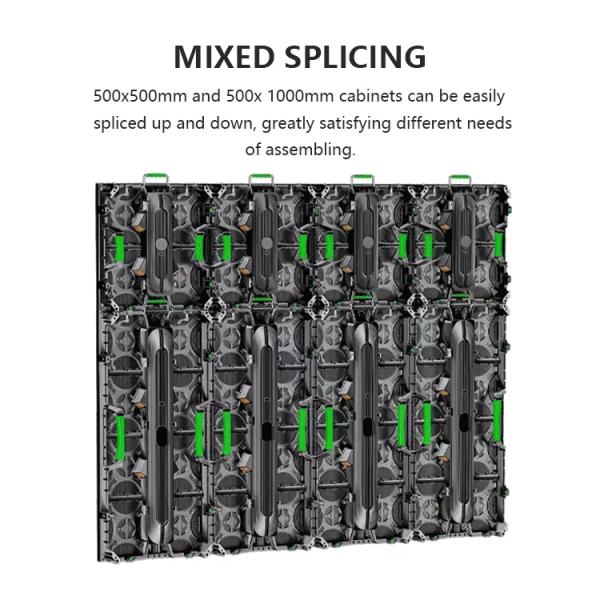 500x500mm Indoor Outdoor LED Wall Display Rental P2.6 P2.976 P3.91 Stage Background