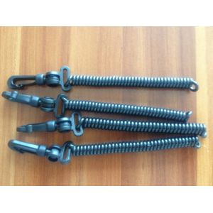 Cheap Custom Black Retracted Spring String Key Coil Holders Various Accessories Available for sale