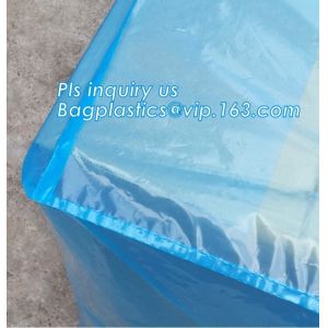 sealable square bottom pallet shrink wrap plastic cover for bags, jumbo black