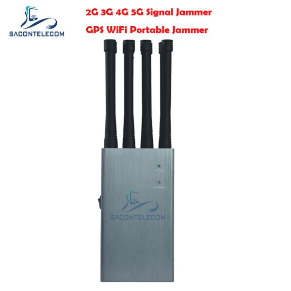 8w 8 Antennas Prison Cell Phone Jammers 30m Radius for GPS WiFi 2G 3G 4G 5G