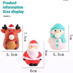 Children's Decompression Fidgets Toy Christmas Prank Bubble Blowing Venting