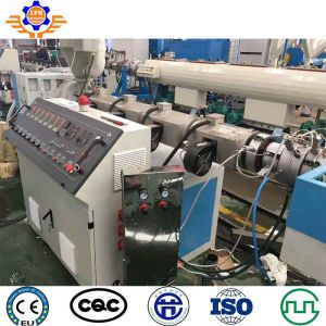 HDPE PP Corrugated Pipe Machine Single Wall Plastic Production Line 63MM