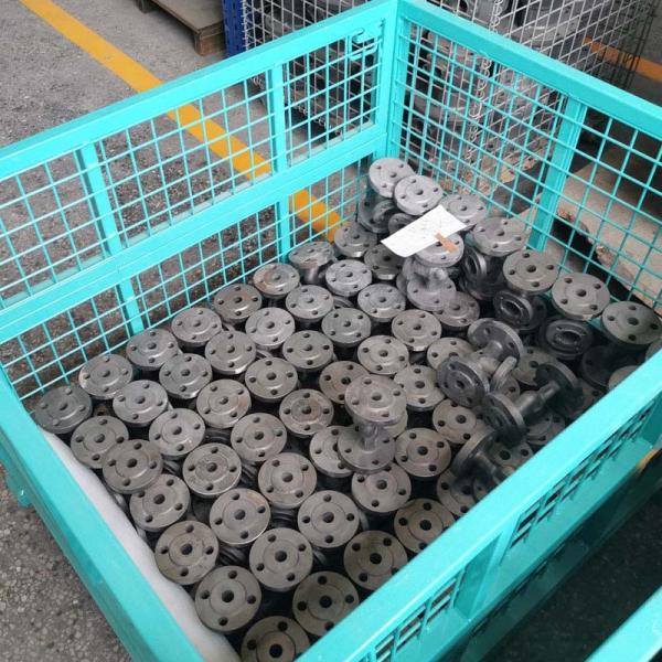 Customized Size Steel Pallet Box Stackable Design For Warehouse Storage