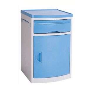 China Lightweight Hospital Bedside Nightstand ABS Fireproof Easy Installation on sale
