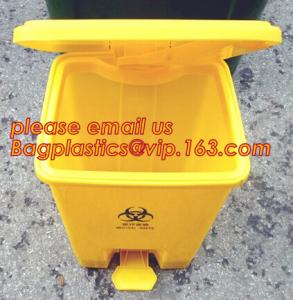 China 50L Street Stand Sanitary Waste Garbage Collected Plastic Trash Bin, 240 L trash cans trash container medical trash bin on sale