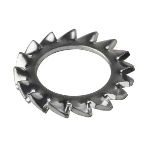 DIN6798 (A) Galvanization / Plain Serrated Lock Washers With External Teeth