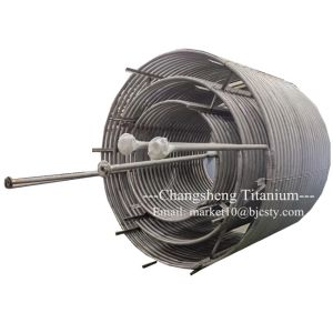 Titanium Tube Coil Anticorrosion Heat Exchanger Immersed Cooling Coil