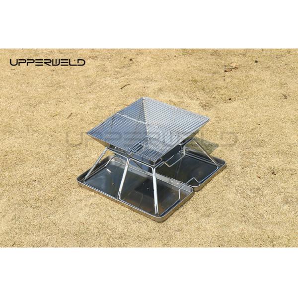 Small Patio Backyard Fire Pit Folding BBQ Stove Non-rusting 2KG Camping Carbon