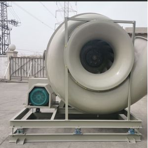 Cheap High Wind Power Low Noise Round Frp Centrifugal Blower Fan High Strength Anti Corrosion Not Easy To Aging for sale