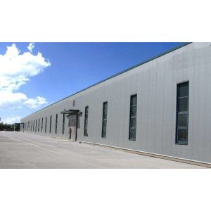 Insulated Prefab Steel Warehouse with Aluminized Zinc Cladding