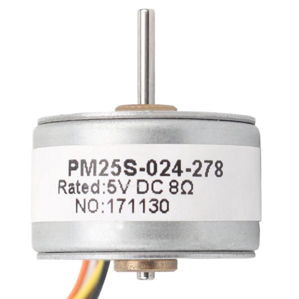5 V 18 ° Step Angle Durable 25mm Permanent Magnet Stepper Motor Two Phase Four Wire for Medical instruments