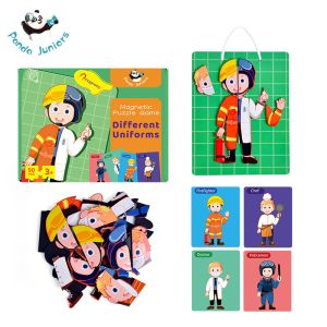 Different Uniforms Cognitive Magnetic Puzzle Game for Kids Gift