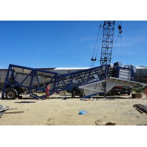 Commercial 50m3/H Large Mobile Concrete Plant / Wet Mix Concrete Batch Plant