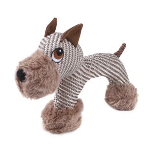 Rubber Plush Puppies Dog Toys Safe For Aggressive Chewers