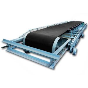 Movable Reciprocating Troughed Belt Conveyor Equipment With Walking Wheel