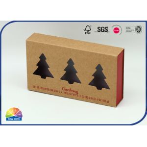 Drawer Sliding Printed 350gsm Kraft Paper Box Matte Lamination