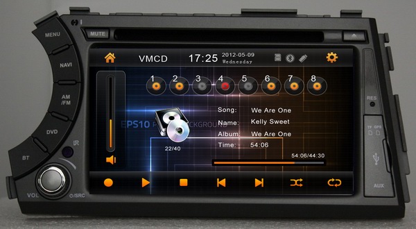 Quality Car CD player for SsangYong Actyon sports 2005-2013 with bluetooth digital TV OCB-7066 wholesale