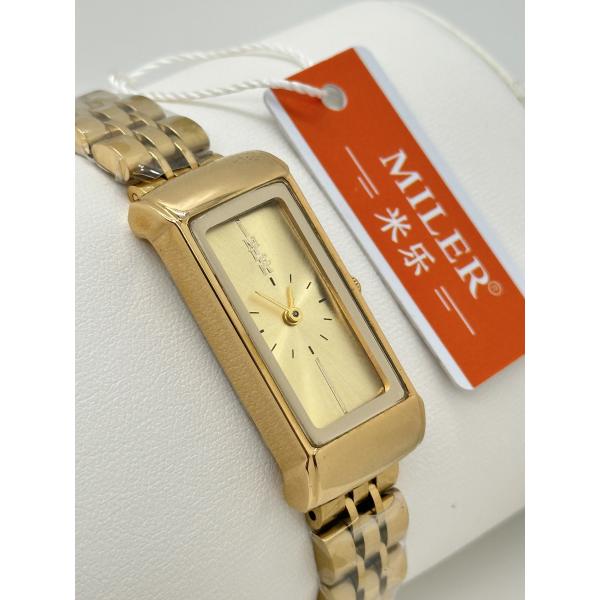 Analog Display Stainless Steel Strap Watch Mineral Dial Wrist Watch With Metal