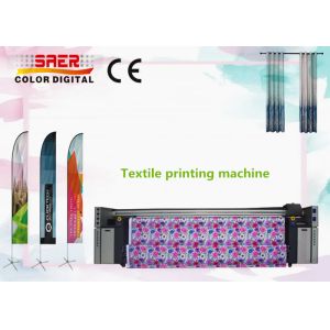 Curtain fabric printing machine with 4 high DPI print heads