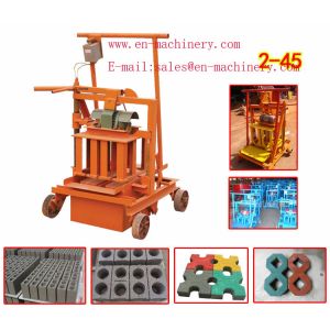 Hand Operating Block Machine/Manual Paving Block Making Machines 2-45 China