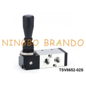 TSV8652-02S Shako Type Hand Control Air Valve 5 Way 2 Position