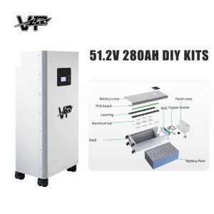 8000 Cycles 51.2V Home Energy Storage System DIY KITS BMS VP Battery