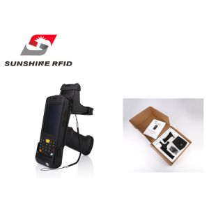 Cheap Easy Operation Mobile RFID Reader / Bluetooth Uhf RFID Reader Handheld for sale