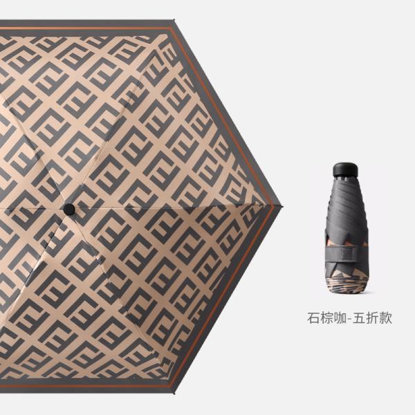 Mini UV Protection Ultra Light Compact Folding Umbrella Pongee Fabric