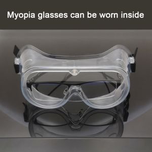 Transparent Eye Protection Goggles , Anti Fog Safety Goggles Prevent Influenza
