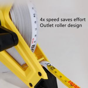 High Strength ABS Housing 50M Engineering Tape Measure With Mechanical Handle
