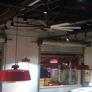 2.4m 8FT Brushless HVLS Ceiling Fan For Warehouse And Commercial Places