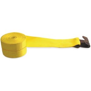 4" X 30" Gold Heavy Duty Tie Down W/Flat Hooks 5400lbs Cargo Control For Flatbed
