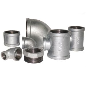 Hot Dipped Galvanized Pipe Fitting Banded NPT Threads 1/2" Malleable Iron Tee
