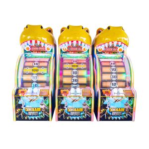 Arcade Dinosaur Lucky Wheel Ticket Lottery Redemption Game Machine