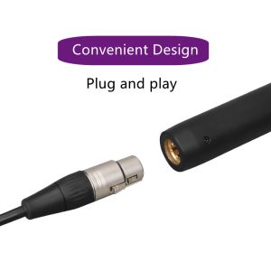 Metal Mesh Head Studio Condenser Microphone 65dB SNR Podcast Streaming