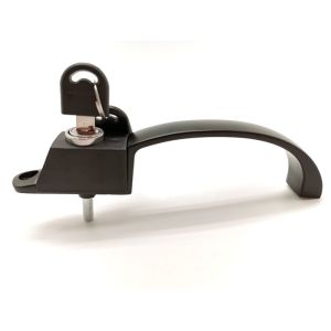 Bend Shape Aluminium Window Handle Lock Traditional Style OEM