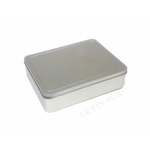Health Care Rectangular Tin Box , Personalized Tin Cans With Embossing And Ps